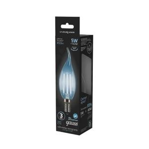 104801205 Лампа Gauss LED Filament Свеча на ветру E14 5W 450lm 4100K 1/10/50 рис.3