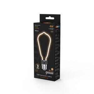 1005802104 Лампа Gauss Filament Artline ST64 4W 330lm 2700К Е27 milky LED 1/10/100 рис.2