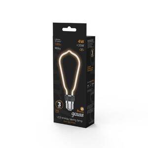 1005802104 Лампа Gauss Filament Artline ST64 4W 330lm 2700К Е27 milky LED 1/10/100 рис.3