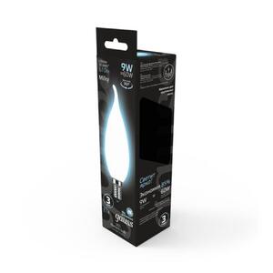 104201209 Лампа Gauss Filament Свеча на ветру 9W 610lm 4100К Е14 milky LED 1/10/50 рис.3