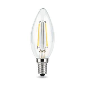 103801209 Лампа Gauss LED Filament Свеча E14 9W 710lm 4100К 1/10/50 рис.1