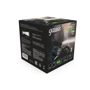 GF309 Фонарь налобный Gauss модель GFL309 6W 180lm Lead acid 800mAh LED 1/12/72 рис.5