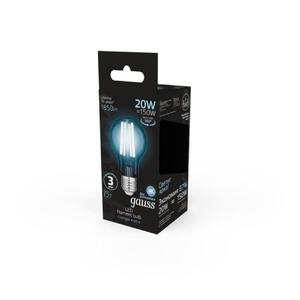 102902220 Лампа Gauss Filament А60 20W 1850lm 4100К Е27 LED 1/10/40 рис.4