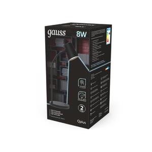 Светильник настольный Gauss Qplus модель GTL603 8W 600lm 4000K 170-265V черный диммируемый LED 1/8 рис.3