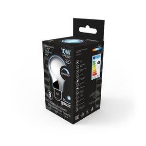 102202210-D Лампа Gauss Filament А60 10W 860lm 4100К Е27 milky диммируемая LED 1/10/40 рис.2