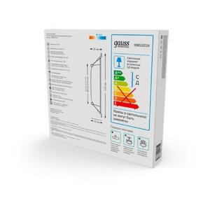 998520224 Светильник Gauss Elementary Downlight квадрат 26W 2250lm 4000K 170-260V IP20 220*26 монтаж рис.4