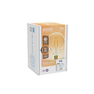 1320112 Gauss Лампа светодиодная филаментная Gauss Smart Home DIM E27 G95 Golden 7 Вт 1/40 рис.1