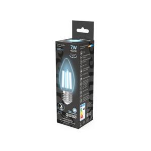 103802207 Лампа Gauss Filament Свеча 7W 580lm 4100К Е27 LED 1/10/50