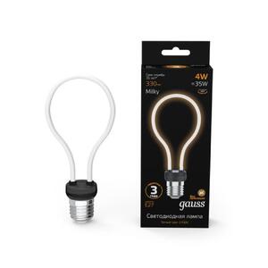 1004802104 Лампа Gauss Filament Artline А72 4W 330lm 2700К Е27 milky LED 1/10/100