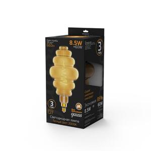 161802105 Лампа Gauss Filament Honeycomb 8.5W 660lm 2000К Е27 golden LED 1/2 рис.2