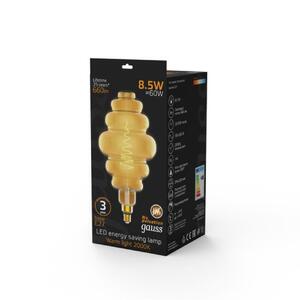 161802105 Лампа Gauss Filament Honeycomb 8.5W 660lm 2000К Е27 golden LED 1/2 рис.3