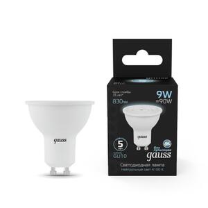 101506209 Комплект ламп Gauss MR16 9W 830lm 4100K GU10 LED 1/10/100