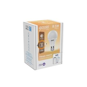 1050112 Gauss Лампа Светодиодная Gauss Smart Home DIM E27 A60 8.5 Вт 2700К 1/10/40 рис.1