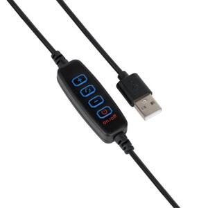 RL001 Светильник Gauss кольцевой 10W 600lm 3000-6500K 5V USB IP20 160*23мм черный дим, пульт LED 1/4 рис.8