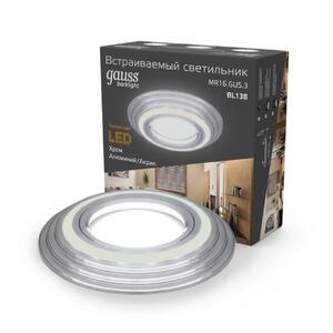 BL138 Светильник Gauss Backlight BL138 Кругл. Хром. Gu5.3, 3W, LED 3000K 1/40 рис.0