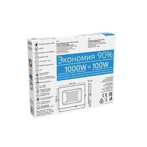 613120300 Прожектор светодиодный Gauss LED 100W 7000lm IP65 6500К белый 1/12 рис.3