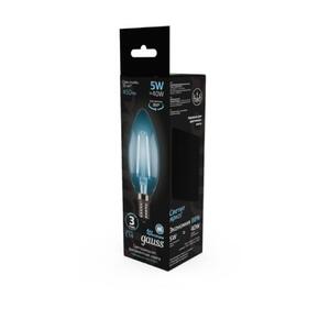 103801205 Лампа Gauss LED Filament Свеча E14 5W 450lm 4100К 1/10/50 рис.3