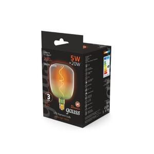 1009802105 Лампа Gauss Filament V140 5W 200lm 1800К Е27 green-clear flexible LED 1/6 рис.4